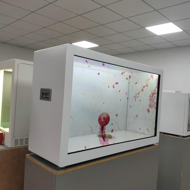 透明觸控技術引領未來 瞻視電子65寸透明展示柜在酒店公寓顯非凡實力